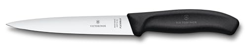 Victorinox Swiss Classic Filleting Knife, 16 cm, Ergonomic Handle, Flexible Blade, Black - Image 3