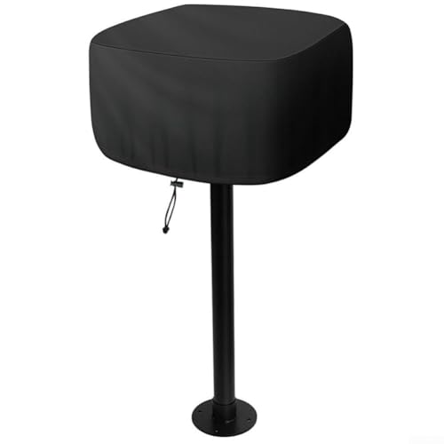 Outdoor-Grillabdeckung, wasserdichte PVC-Beschichtung, Oxford-Stoff, Grillabdeckung mit verstellbarem Kordelzug für Grills im Park-Stil (420D 62 x 60 x 50 cm)