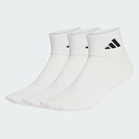 adidas Unisex Thin&Light Sportswear Ankle Socks 3 Pair Pack, white/white/black, 40-42 – Ansicht 3