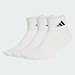 adidas Unisex Thin&Light Sportswear Ankle Socks 3 Pair Pack, white/white/black, 42-45