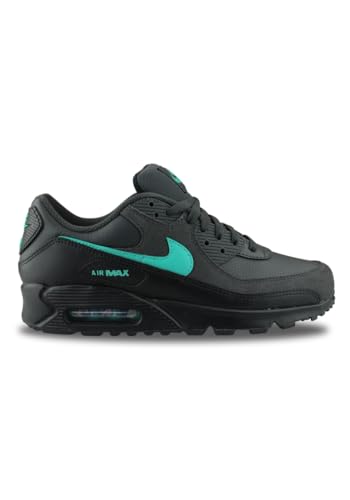 Nike Air Max 90 Mens Running Shoes (Dark Smoke Grey/Clear Jade/Black/White) (IF0670-002, Black/Green/Grey/White)