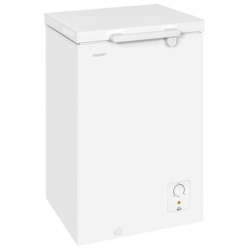 Exquisit® Congelador Horizontal, 95L, Clase E, Color Blanco, 1 Cesto, Enfriamiento Rápido, Tiradores externo, Control Manual, Rumorosidad 40 dB(A), Consumo 167 kWh/año, Medidas 85,4x54,6x47,9 Cm.