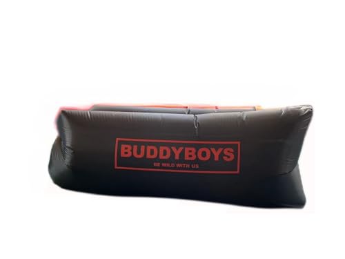 buddyboys Sofá inflable, sofá de aire impermeable con bolsa de transporte, tumbona inflable, sofá de aire, sofá, viajes, camping, senderismo, fiestas en la piscina y en la playa, vacaciones