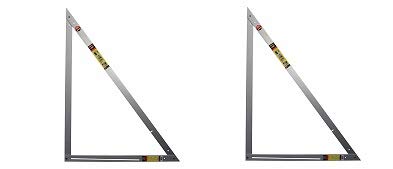 3 ft. x 4 ft. x 5 ft. 90 degree Aluminum Folding Layout Asquare (2-(Pack))