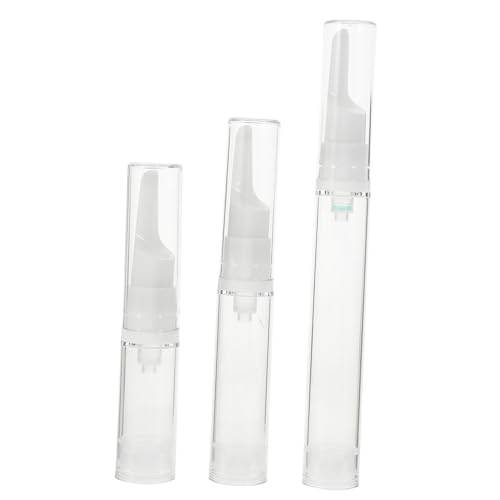 KITANDOVE 15個 エアレスポンプ式眼霜瓶 詰め替え可能 真空小型クリーム容器 トラベル用スキンケアボトル