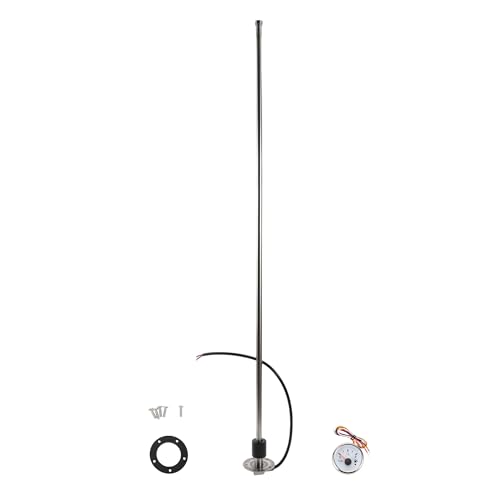 A ABSOPRO Kit De Unidad Y Medidor De Combustible De 1000 mm 39.4' Para Tanque De Combustible De Barco Sensor De Nivel De Combustible Y Agua Y Medidor De Combustible