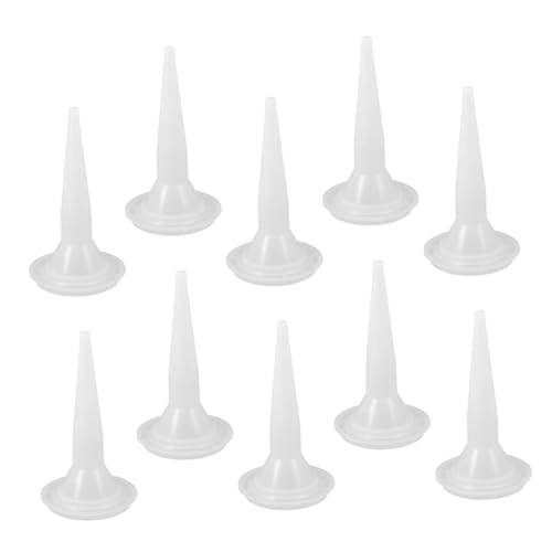 HEATSHAKING 10個 再利用可能プラスチックノズル 精密接着剤コント 軽量コンパクト設計 携帯便利 家用修理建築用シーリング仕上げツール