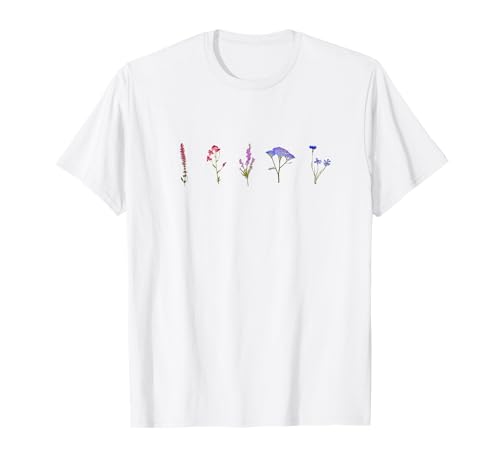 Bisexuelle Wildblumen Nette Stolz Blumen T-Shirt