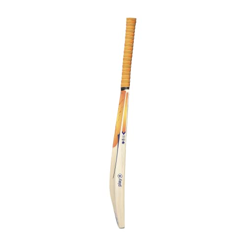 Image of playR x Chennai Super Kings English Willow Bat, Premium Handcrafted CSK Cricket Bat for Power Shots, Durable, Lightweight for Training, Casual, Club Matches & All Season - Size 6