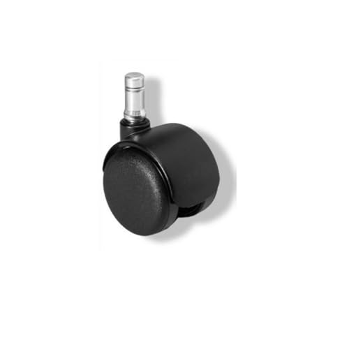 RUOTA GEMELLARE PER POLTRONE IN NYLON NERO DIAM. MM. 50 - 4 PZ.