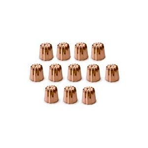 Mauviel 4180.55 Copper Canele 2-Inch Mold, Set of 12