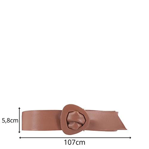 Cinto Faixa em Couro Legítimo Macio e Resistente 1171 DMAIS na Largura de 5,8cm e Tamanho de 107cm a