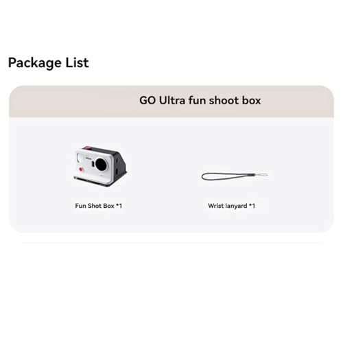 Image of Photo Fun Shot Box Pocket Printer Photo Paper for Insta360 Go Ultra Portable Instant Printer 16.7-Million Wide Colors 300dpi High-Definition Printing (GO Ultra Fun Shot Box)