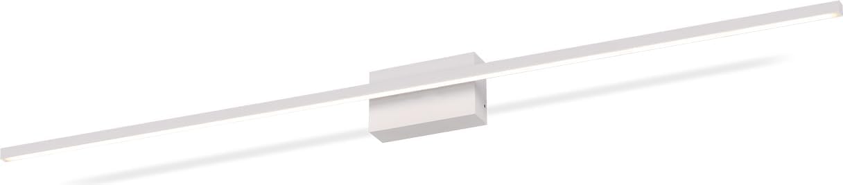 Kuzco Lighting Vega Minor 48" Vanity Light | White Finish | White Acrylic Diffuser | Modern Slim LED Bathroom Wall Light | Made of Aluminum and Acrylic | 48" W x 3" H x 2.13" E | VL18248-WH