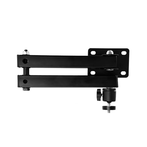 Support mural pliable en métal 1/4 double axe pour home cinéma compact - 4