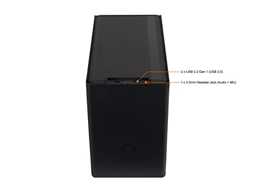 Image of Cooler Master NR200P SFF Small Form Factor Mini-ITX Case with Tempered Glass or Vented Panel Option, PCI Riser Cable, Triple-Slot GPU, Tool-Free and 360 Degree Accessibility