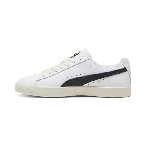 PUMA Mens Clyde Leather Lace Up Sneakers Shoes Casual - White - Size 8 M