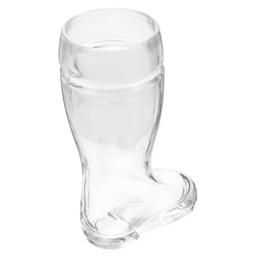 UTHCLO Bicchiere Di Vetro a Forma Di Stivale 580ml, Bicchiere Di Whisky Creativo Per Cocktail e Liquori, Tazza Da Bar Originale Per Feste, Bar e Ritrovi Fra Amici