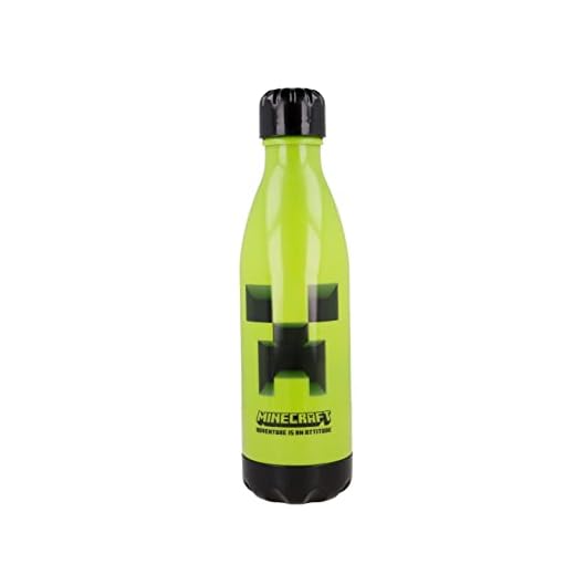 Botella de agua reutilizable de plástico libre de BPA de 660 ml de Minecraft