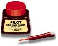 Pilot Pen 43700 - Paquete de 2 tintas de repuesto de 1 onza para marcadores permanentes, color rojo (SCRF-RED)