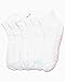 Reebok Womens Socks - 6 Pack Quarter Cut Moisture Wicking Stretch Performance Cushioned Socks for Women (Sizes: 4-10), Size 4-10, White All