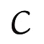 Initial C - 2 Carat
