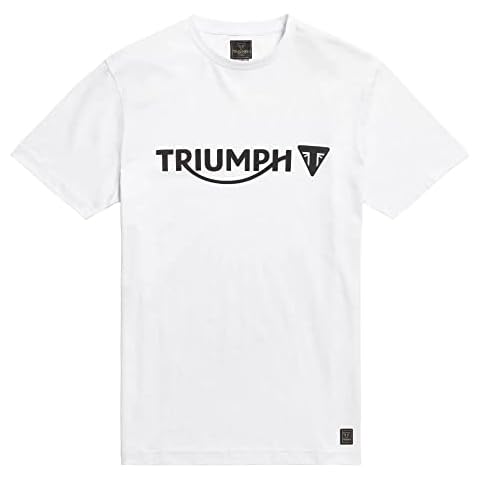 Genuine Triumph Motorcycles Cartmel T-Shirt White (X-Large) Cover