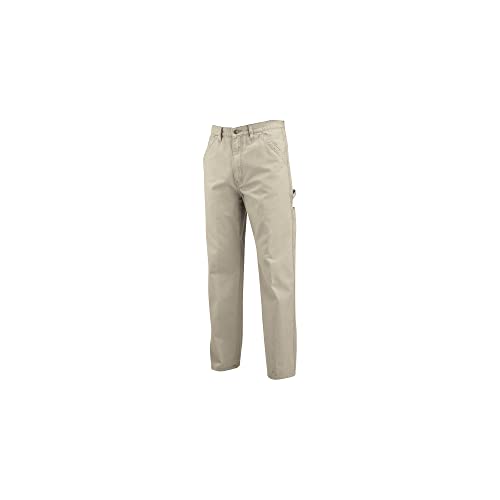 Pantalon de charpentier toile de coton duck canvas homme robuste