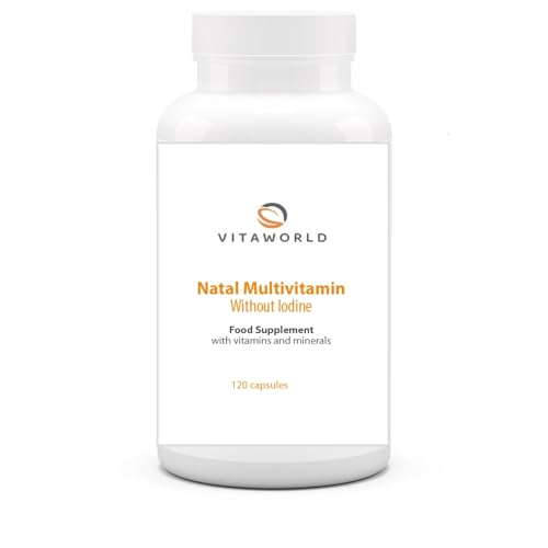 Vita World Prenatal Multivitamin Without Iodine 120 Capsules Made in Germany