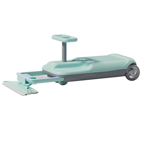 AutomóVil De Limpieza Mejorado Para NiñOs, Kart De Limpieza Para NiñOs, Kart EléCtrico Para NiñOs, Kart De Derrape, Auto EléCtrico Con Movimiento Con Luz De Gradiente, 5 Velocidades, Contenedor,Green
