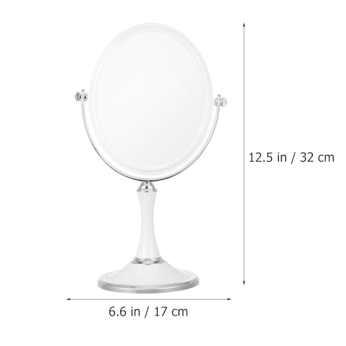 Espejo de maquillaje ovalado doble cara 6 pulgadas miniatura 2