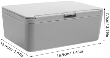 DIYEAH Compact Rim Plastic and Leakproof Design with Handy, Lid Sealing Wipes Dispenser Holder for Wet Tissues Storage Box for Nursery Stations and Washbasins - 1