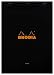 Rhodia Staplebound Notepads - Lined w/3 hole 80 sheets - 8 1/4 x 11 3/4 in. - Black cover