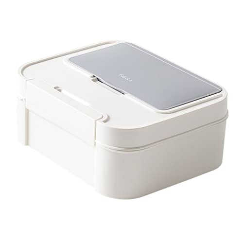 IWOWHERO Compartimentos para Botiquín de Uso Doméstico Tamaño Compacto Organizador de con Múltiples Rejillas Botiquín de Primeros Auxilios para Uso Doméstico