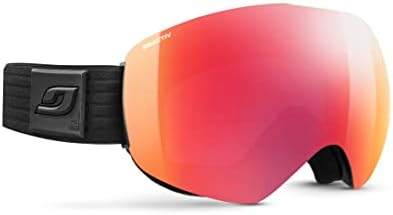 Julbo Skydome Snow Goggles, Black Frame - REACTIV 2-3 Glare Control Red Lens w/Red Mirror