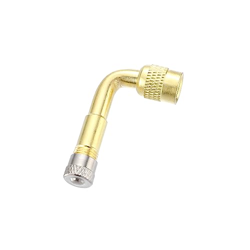 Image of X AUTOHAUX 4pcs Tire Valve Stem Extension Tool 2 Flexible Dual Valve Stem Extender Pipe 10cm 3.9 inch 2 90 Degree Adapters for Car Truck Motorcycle Bike Trailer RV
