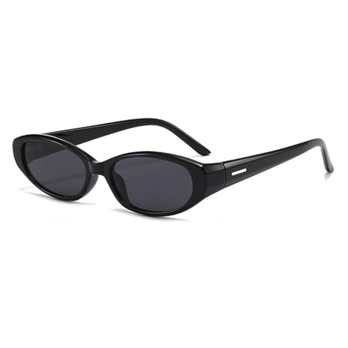 Lunettes de soleil designer rétro ovales pour femmes avec finition chic et verres UV400