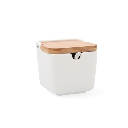 Quid Arizona Azucarero Cerámico 10x10x11cm Porcelana Material 100% Saludable