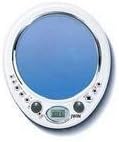 JWIN Electronics JX-M55 Fog Free Mirror Water Resistant Shower AM/FM Radio