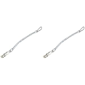 Kerbl 321414 Anbindekette mit Panikhaken, 2er Pack