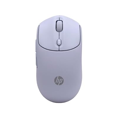 HP 400 Ratón inalámbrico Dual - Bluetooth y USB 2.4GHz  batería de 24 Meses  clics silenciosos  Tacto Suave  Morado