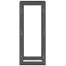 vidaXL Solid Pine Wood Firewood Rack, Stylish Grey Log Store, Airflow - Assured Dry Firewood, Essential Accessory for Fireplace or Log Burner