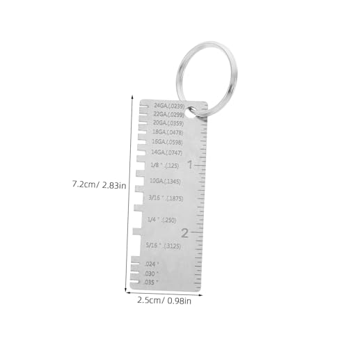 Calibrador portátil DOITOOL para medición precisa de espesores en soldadura, escalas grabadas, herramienta multidimensional para inspección en soldadura y fabricación miniatura 2