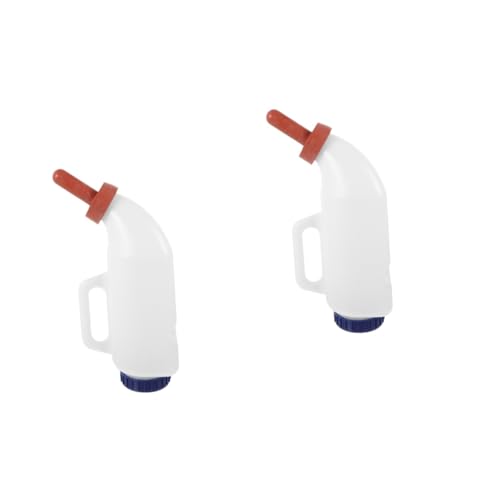 HEMOTON 2 Piezas biberón de alimentación para ganado botella de biberón para terneros botellas de leche de oveja biberones para ovejas comederos para vacas el plastico