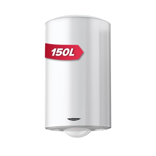 Ariston INITIO 150 litres - Chauffe-eau Électrique Vertical Mural - Résistance Blindée - Conçu et fabriqué pour être installé en France.