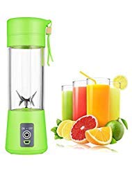 Portable Blender, Solucky Personal Size Blender, 14 oz Mini Juicer Cup, Household Fruit Mixer, Small Blender for Shakes and Smoothies, USB Rechargeable with 6 Blade, Pink