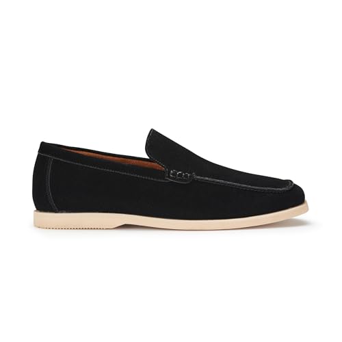 Image of Ferro Aldo Men's Dress Loafer Collection | Modern & Classic Slip-On Styles | Available in Suede, Woven, and Wholecut