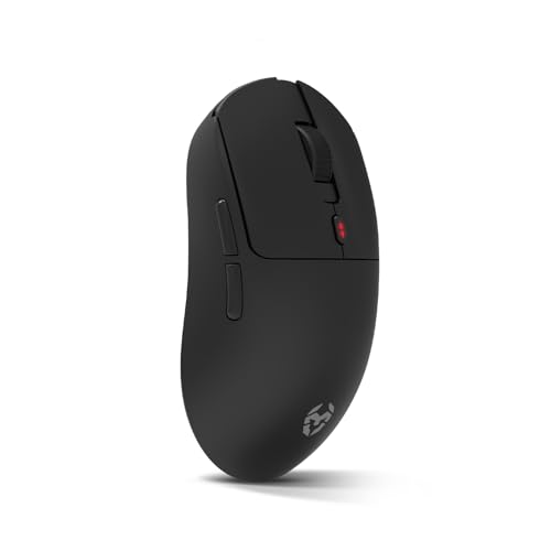 Klever, Mouse Gaming Wireless Superleggero 55 g, Sensore Ottico Pixart PMW3325 fino a 10.000 DPI, 6 Pulsanti, Polling Rate 1000Hz, Connessione Wireless 2,4GHz e USB-C, PC, Mac, PS4, PS5, Nero - Mouse gaming - Immagine 2