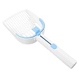 Pelle de nettoyage de litière - facile à nettoyer et à laver, peut être stockée soigneusement pour une prochaine utilisation, pleine ténacité, pas facile à casser, améliore la durée de vie, pelle à litière portable pour animaux de compagnie