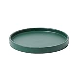 陶器製 鉢用受皿 観葉植物トレー 植木鉢台 水切りかご付き 浅皿 多肉鉢サボテン鉢用 インテリア鉢皿 オフィス園芸用品 部屋用収納トレー XX-Large グリーン